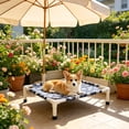 thumbnail image 5 of Cififendec Elevated Cooling Pet Cot, 20.87"×18.9", Detachable Washable Dog and Cat Bed, Breathable Raised Mesh Bed for Summer Use, 5 of 5