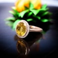thumbnail image 5 of SHREENATHJEWELRY 8x6MM / 2Ct Vintage Citrine Engagement Ring- CZ Diamond Halo Bridal Wedding Ring Alternative Fine Women Jewelry Birthday Gift For Mother, 5 of 7