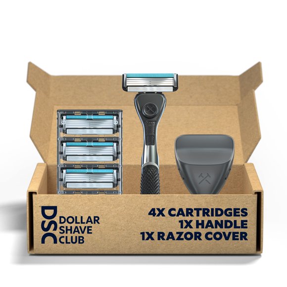 Kit de Afeitado Dollar Shave Club con Navaja Diamond Grip y 4 Hojas