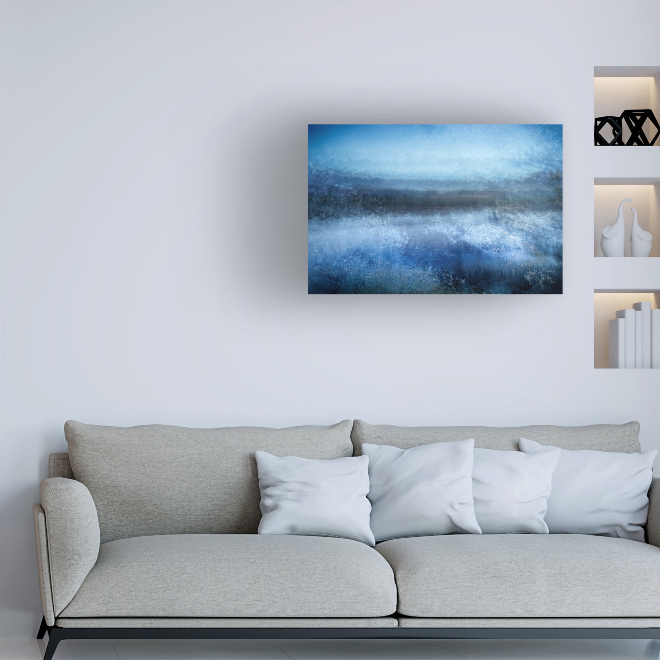 Canvas Wall Art - Cicek Kiral 'Winter Is Cold As Ice' Wall Art for Living Room, Bedroom, or Office Décor by Trademark Fine Art - 19 x 12 Inches