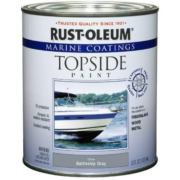 Rust-Oleum 207005 Marine Topside Paint, Battleship Gray, 1-Quart Color: Battleship Gray, Model: 207005, Tools & Outdoor Store