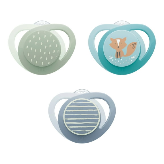 NUK Orthodontic Toddler Pacifier, 3-Pack, 18-36 Months, Unisex