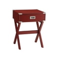 thumbnail image 1 of Mesa auxiliar de madera con 1 cajón de Table Acme Babs, color rojo, 1 of 5