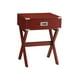 thumbnail image 1 of Mesa auxiliar de madera con 1 cajón de Table Acme Babs, color rojo, 1 of 5