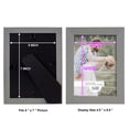 thumbnail image 5 of Modern Rustic Gray Solid Wood Picture Frame, 5 x 7, 5 of 8