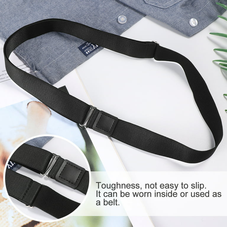 MANNYA 2PCS Croptuck Adjustable Band, Crop Tuck Belt for Shirt Tucking, 4  Sizes 