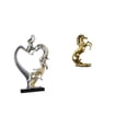 thumbnail image 1 of Figura Romántica De Pareja De Caballos, Estatua Coleccionable, Adorno De Escritorio Para Dormitorio, Boda, Estantería, Armario, Decoración Del Hogar, Artesanía Hecha A Mano Para Hoteles., 1 of 8