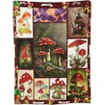 thumbnail image 2 of Red Mushroom Blanket Mushroom Fleece Throw Blanket Fuzzy Plush Super Soft Cozy Warm Mushroom Blanket Gifts for Girls Boys Kids Women 50"X60", 2 of 6