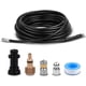 thumbnail image 1 of Kit de limpieza de manguera de drenaje para hidrolavadora de 10 m con boquilla de chorro y boquilla giratoria para Karcher K2, K3, K4, K5, K6 y K7., 1 of 5