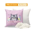 thumbnail image 4 of ZOTIMEF Custom Baby Crib Bedding Set - Personalized Name 5 Pcs Cats Nursery Bedding - Soft Chic Blanket, Crib Sheet, Pillowcase, Changing Pad Cover, Wall Art Set for Newborns Gifts, 4 of 8