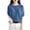 Blue, variant on Women's Knit Short Sleeve Top Diamond Pattern Crew Neck Lightweight Pullover Sweater Blouse