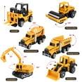 thumbnail image 2 of Juego de juguetes para camiones de construcción con grúa, excavadora y excavadora, 60 piezas, 2 of 6