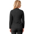 thumbnail image 2 of Adar Addition Scrubs for Women - Zippered Bomber Scrub Jacket - A6200 - Black - XXS, 2 of 8