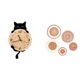 thumbnail image 1 of Reloj De Pared, Decoración De Pared, Regalos, Ligero, Sin Tictac, Adorno Colgante, Arte De Pared único De Ratán Tejido Para Dormitorio, Pasillo, Oficina, Hogar, Porche, 1 of 8