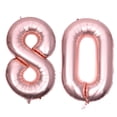thumbnail image 1 of Globos gigantes de aluminio de 40 pulgadas con el número 80 para fiestas, festivales, cumpleaños, aniversarios, accesorios para fotos, 1 of 6