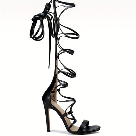 

Chic Women s High Heel Sandals with Crisscross Straps - Versatile Summer Footwear for Parties and Casual Outings