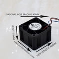 thumbnail image 4 of 3 Pieza FFB0412SHN 4028 4cm 12V 0.60A Ventilador de Flujo de Aire Microviolento 40X40X28MM Ventilador Enfriador para ANTMINER AWP8 PSU Ventilador de Refrigeración, 4 of 6
