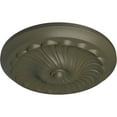 thumbnail image 3 of Ekena Millwork 12 1/4"OD x 2 1/4"P Flower Spiral Ceiling Medallion (Fits Canopies up to 2"), Hand-Painted Witch Hazel, 3 of 8