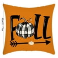 thumbnail image 2 of Fall Pillow Covers 18x18 Set of 1, Waterproof Pumpkin Pillows Decorative Throw Pillows Autumn Maple Leaves Thanksgiving Pillow Cases for Outdoor Porch Burnt Orange Fall Decorations for Home, 2 of 6