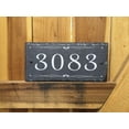 thumbnail image 2 of Beautifully Handcrafted and Customizable Slate Home Address Plaque (12"x6", 12"x8", 16"x10" or 18"x8”) Improve the curb appeal of your property with this bespoke house sign., 2 of 7