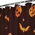 thumbnail image 3 of Halloween Spooky Icons on Dark Pattern Shower Curtain 36"x72" ,Bathroom Decorative Shower Curtains Set with 12 Hooks,Modern Waterproof Washable Shower Curtain, 3 of 6