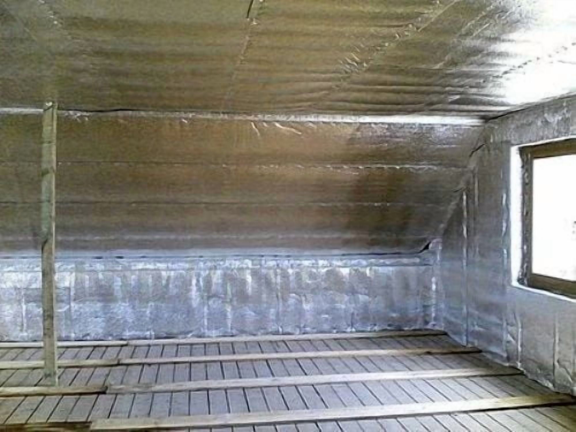 (2 Pack) Reflective Foam Core Insulation Garage Door Double Foil 24In x 16ft