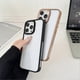 thumbnail image 2 of For iPhone 14 Pro Clear Phone Case Electroplating Edge PC Acrylic Back Cover - Silver, 2 of 5