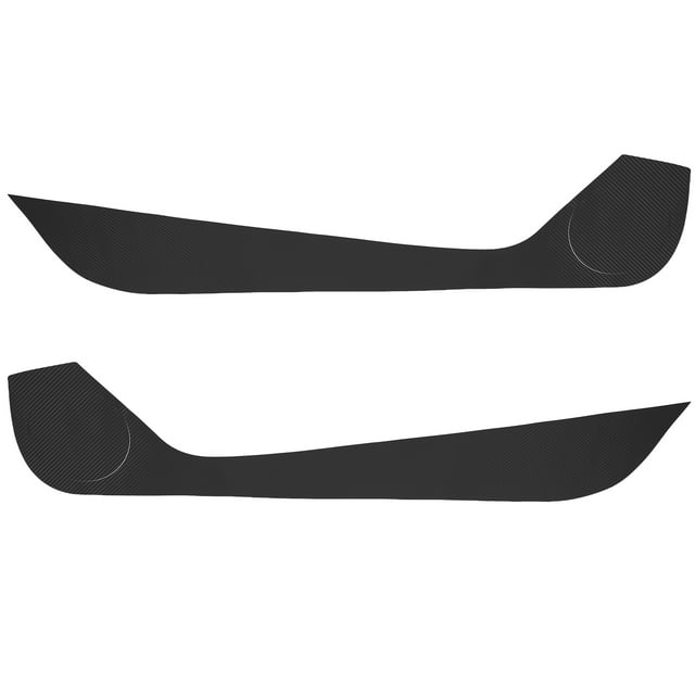 Carbono Fibra Textura Coche Puerta Anti Patada Protector Pegatina Kit Negro