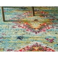 thumbnail image 3 of Unique Loom 3144743 6 x 9 ft. Chagall Vita Rectangular Rug, Turquoise, 3 of 5