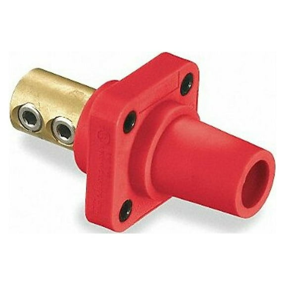 Hubbell Wiring Device-Kellems Receptacle, Female, Red, Double Set, Taper HBLFRR