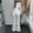 White, variant on YHAJDS Two Piece Set for Women,Ladies Fashion Set Long Sleeve V Neck Lace Collar Top with No Pockets High Waist Pants and Belt Elegant Fall Winter Casual Outfit