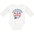 thumbnail image 3 of Inktastic Nautical Little Brother Boys Long Sleeve Baby Bodysuit, 3 of 5