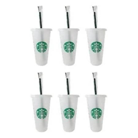

Starbucks Reusable Venti Frosted Cold Cup With Lid and Green Straw (10 Pieces)