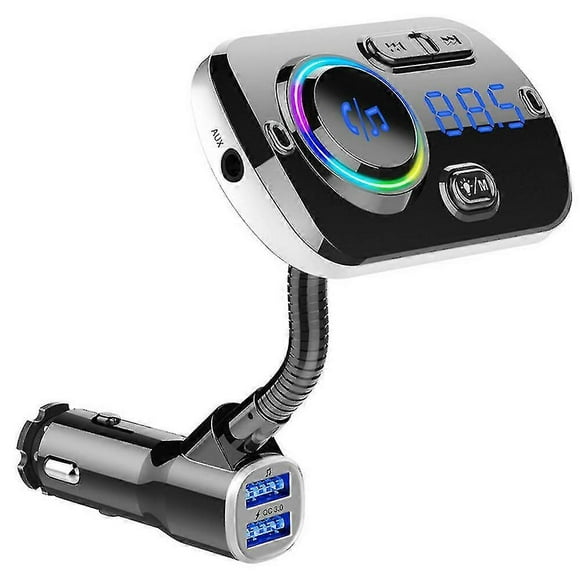 Bluetooth Fm Transmitter,display Car Charger Adapter Wireless Receiver