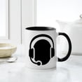 thumbnail image 4 of CafePress - Headset Call Center Mug - 11 oz Ceramic Mug - Novelty Coffee Tea Cup, 4 of 4