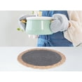 thumbnail image 5 of Unique Bargains Set of 4 Placemats for Dining Table Decor Table Mats Dark Gray 14x14in, 5 of 7