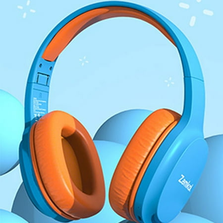 Headphones for Kids,Zamkol Kids Bluetooth Headphones,85dB/94dB Volume Limiter Over-Ear and Build-in Mic Wireless Children Headphones for Boys,Headphones for iPhone/iPad/Smartphones/Laptop/PC(Blue)