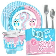 Costume SuperCenter Gender Reveal Standard Tableware Kit (Serves 8)