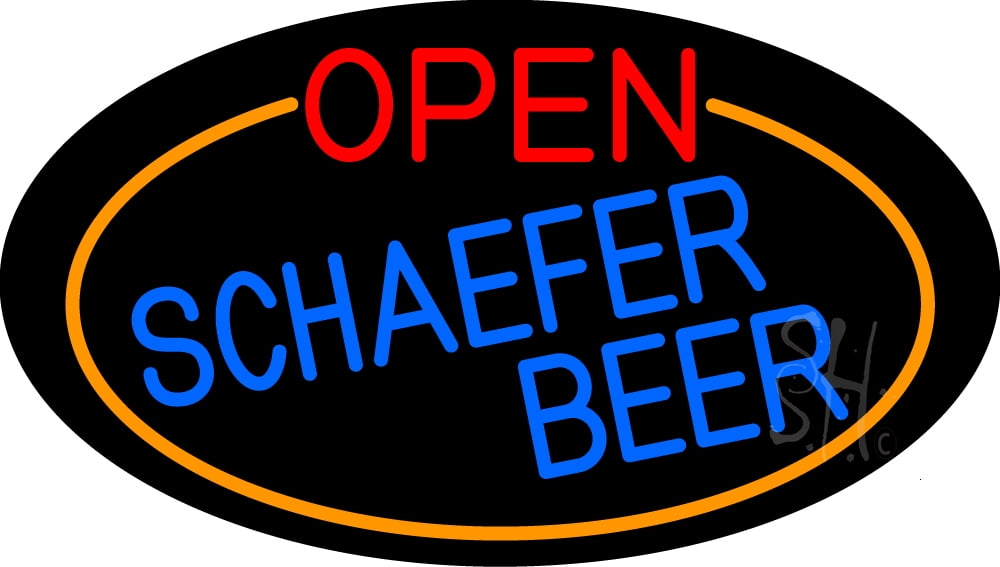 Schaefer Beer REAL GLASS NEON ART SIGN BEER BAR PUB Store POSTER LIGHT 