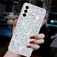 thumbnail image 3 of For Samsung Galaxy A15 Case,Cute Glitter Bling Twinkle Stardust with Drop Protection Shockproof Soft TPU Slim Flexible Phone Case Girls/Women Protective case for Samsung A15,White, 3 of 6