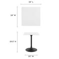 thumbnail image 6 of Modway Lippa 24" Square Wood and Metal Top Dining Table in Black/White, 6 of 7