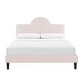 thumbnail image 5 of Modway Soleil Performance Velvet Twin Bed in Pink, 5 of 10