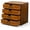 4 Drawer, variant on Modular Stackable Cabinet 4 Drawer Desk Organizer - Retro Library Card Catalog Storage Box - Organize Stationery, Thread Embroidery, Sewing, Crafts, Junk Drawer & Supplies Countertop