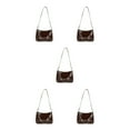 thumbnail image 2 of Guardoinrt Sac à Main à la Mode et Polyvalent Compact et Portable Robuste et Durable pour Femmes Cadeaux Marron 5ensemble, 2 of 6