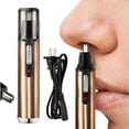 thumbnail image 4 of Recortador de pelo de nariz y orejas para hombres recargable - Recortador de pelo de nariz eléctrico USB para mujeres - Depilación facial de cejas impermeable e indolora, 4 of 5