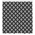 thumbnail image 3 of Aztec Shower Curtain, Native Ornamental with Classic Victorian Damask Baroque Effects Ethnic Pattern, Fabric Bathroom Set with Hooks, 69W X 84L Inches Extra Long, Black and White, by Ambesonne, 3 of 3