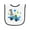 White and Black, variant on Inktastic Happy 1st Birthday Blue Racing Car Baby Terry Cloth Bib