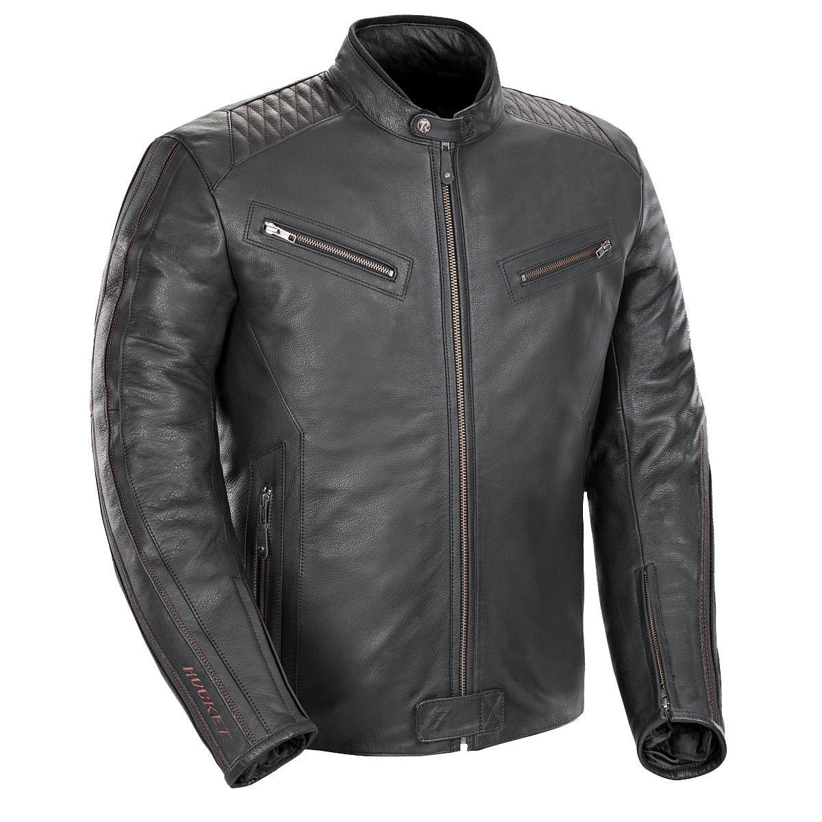 2015 Joe Rocket Classic '92 Brown Leather Motorcycle Jacket Street
