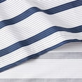 thumbnail image 4 of Lacoste  Archive Striped 100% Cotton Sheet Set King - Medieval Blue, 4 of 5