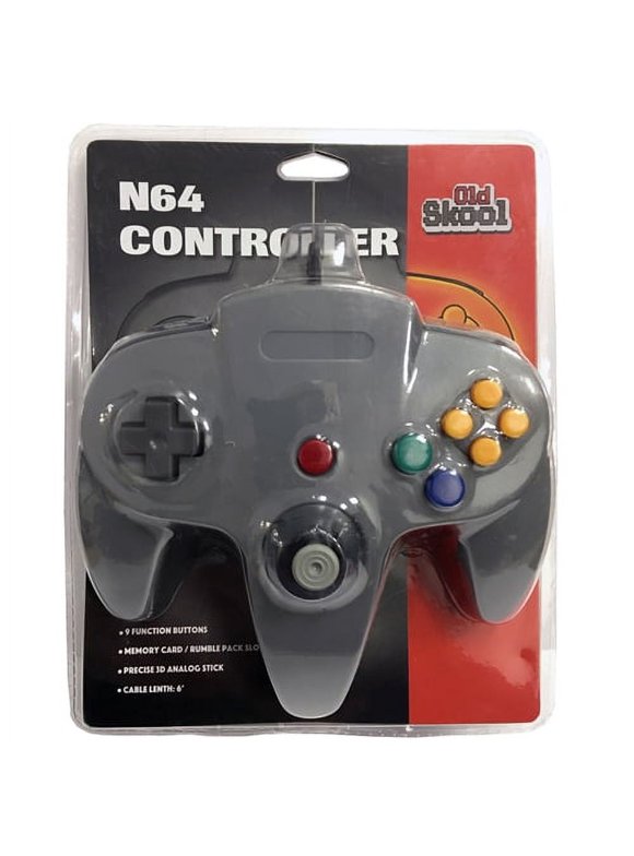 Old Skool N64 Controller Grey for Nintendo 64 - Grey